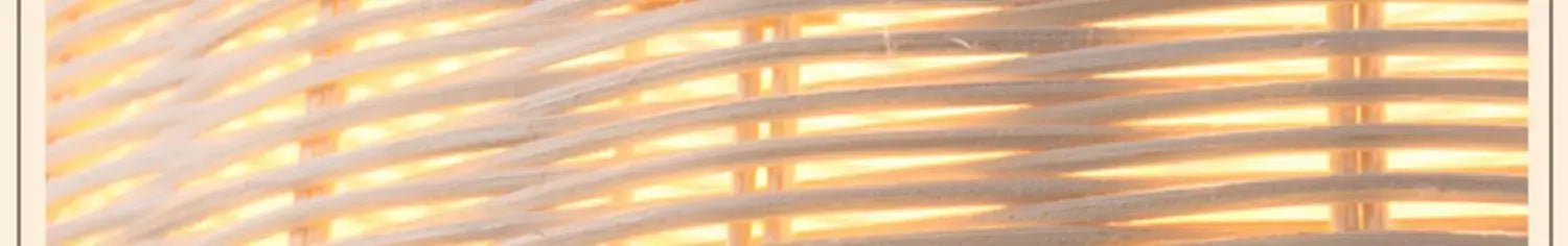 Hand-Knit Bamboo Pendant Ceiling Light